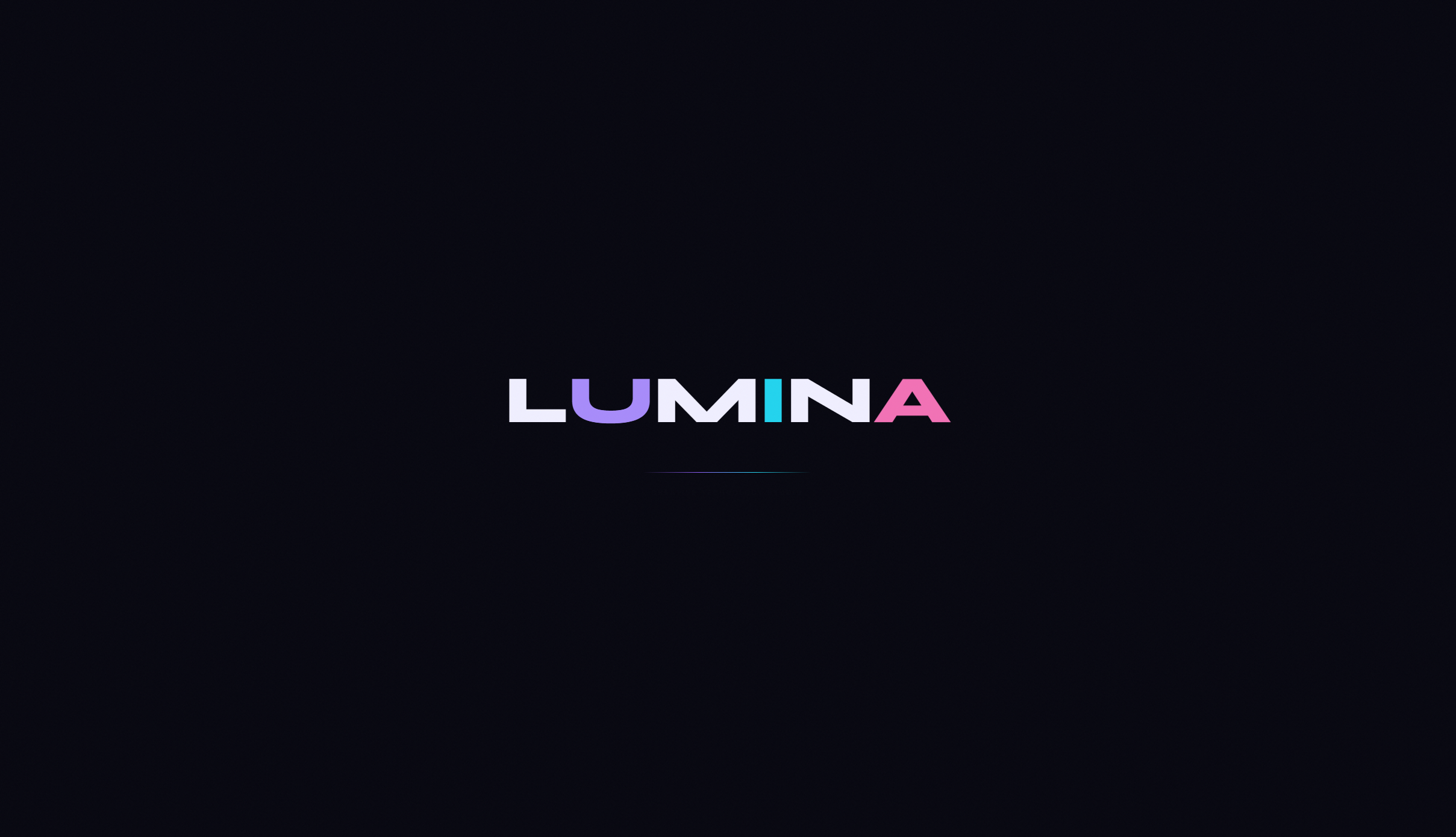 Lumina, design showcase website screenshot