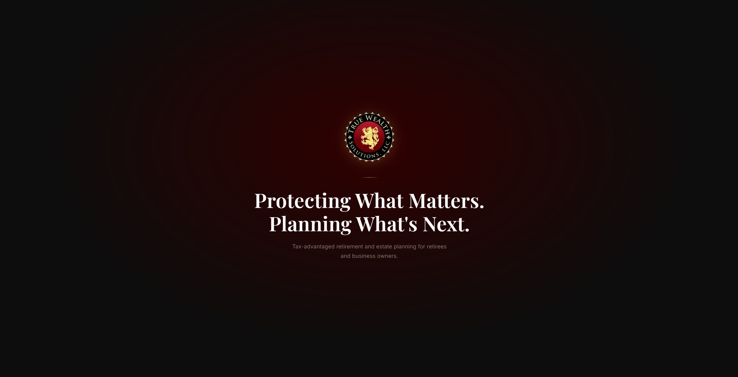 True Wealth USA, life insurance and annuities website screenshot